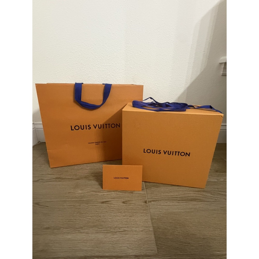 Authentic LOUIS VUITTON Bag Gift Large Magnetic Bag and Box 12"X11"X6"Storag